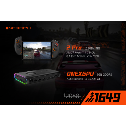 ONEXGPU: World's 1st Portable eGPU with Storage by OneXPlayer