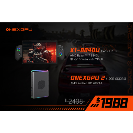 ONEXGPU 2: Ultimate eGPU with AMD Radeon RX 7800M by OneXPlayer