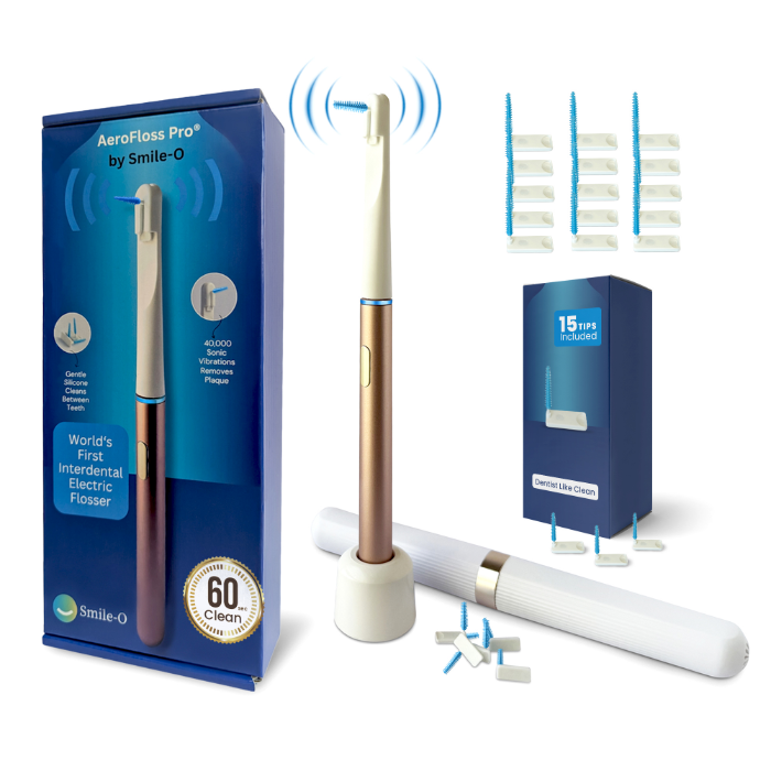 AeroFloss Pro: Easy Electric Interdental Flossing Tool by Smile-o