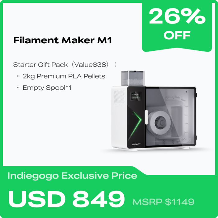 Filament Marker Creality Filament Maker M1 & Shredder R1 by Creality - Indiegogo