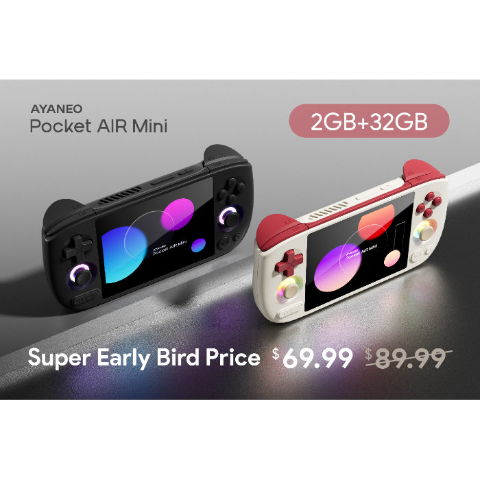 Pocket AIR Mini: High Value 4:3 Retro Screen Gaming Handheld by