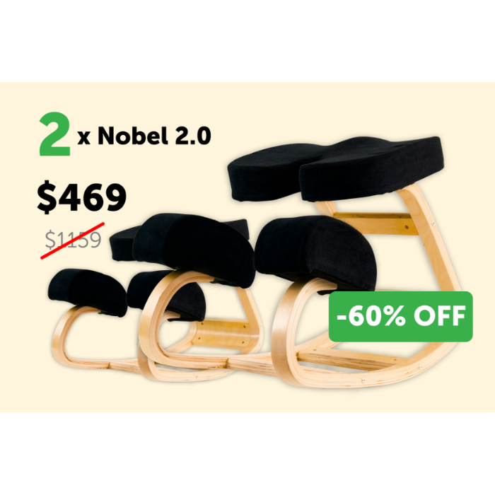 NOBEL 2.0 Kneeling Ergo Chair for Upright Posture by VILNO - Indiegogo