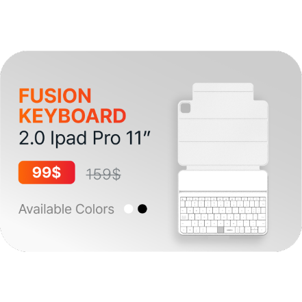 Fusion Keyboard 2.0: 4-in-1 Keyboard with Touchpad by MOKIBO