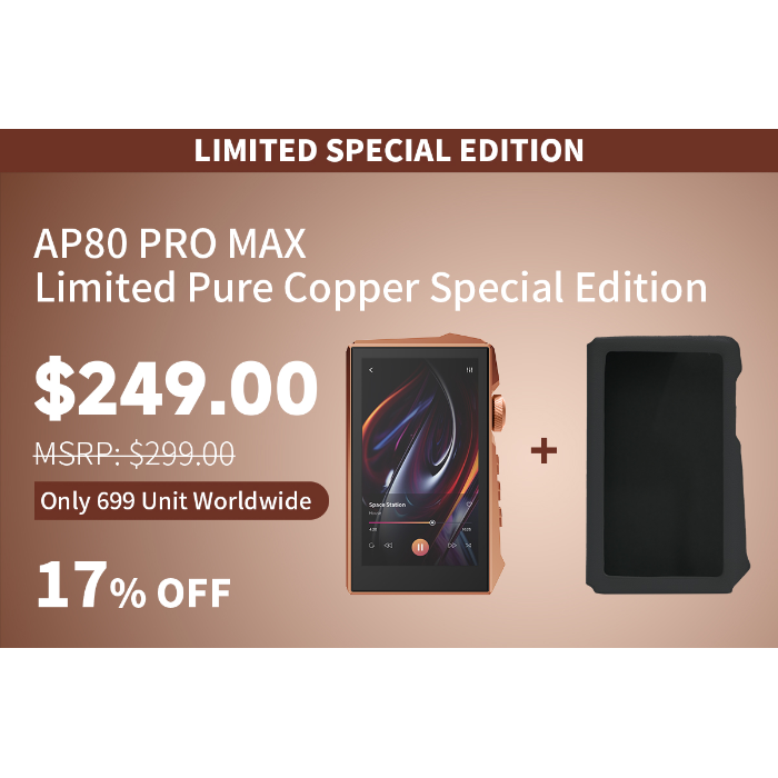 AP80 PRO MAX All-in-One Hi-Res Streaming Music Player by Hidizs