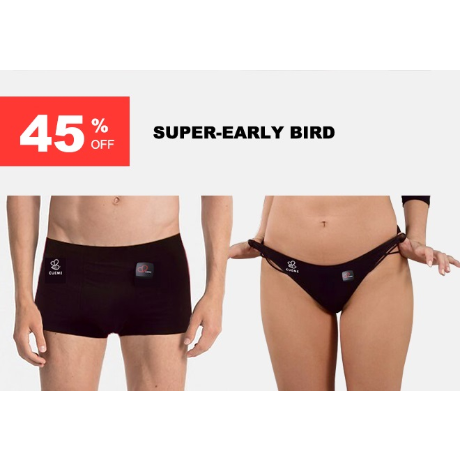 men's vibrating underwear Desire Euphoria Dual End Vibrator with Air Pulse Clitoral Stimulation – The  Toy Box main image 1