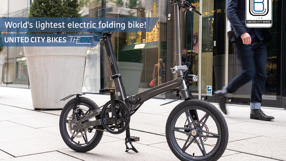 THE ONE - World's Lightest Electric Folding Bike! by United City