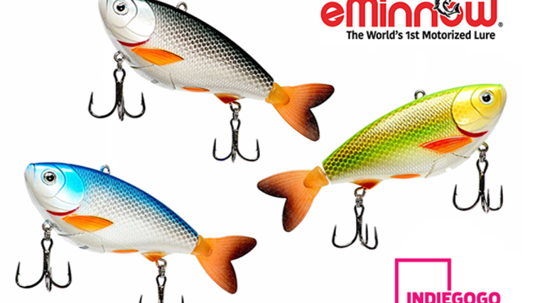 battery powered fishing lure NEW 3.5" Electric Live bait, Robotic Electronic Fake Bait Material Underwater Fishing LED Lure Light