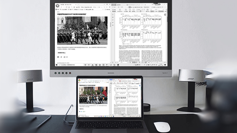 DASUNG Paperlike 253 E-ink モニター　（モノクロ版） Paperlike 253: The First 25.3 inch E-ink Monitor by DASUNG - Indiegogo