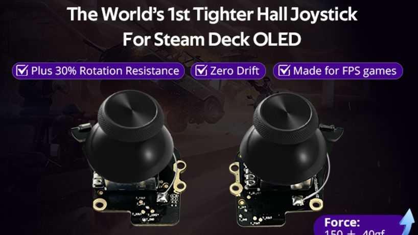 World's 1st Steam Deck OLED Tighter Hall Joystick by HandheldDIY