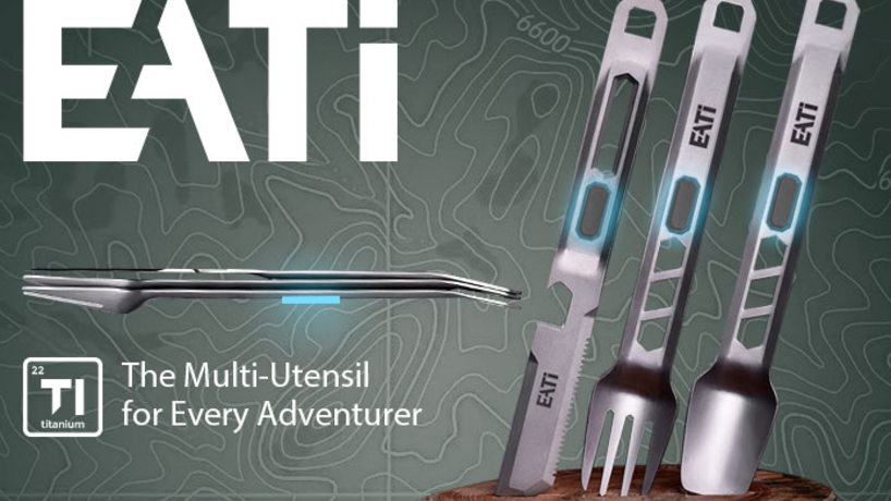 EATi Mag: Titanium Multi-Utensil for Adventurer by septem studio