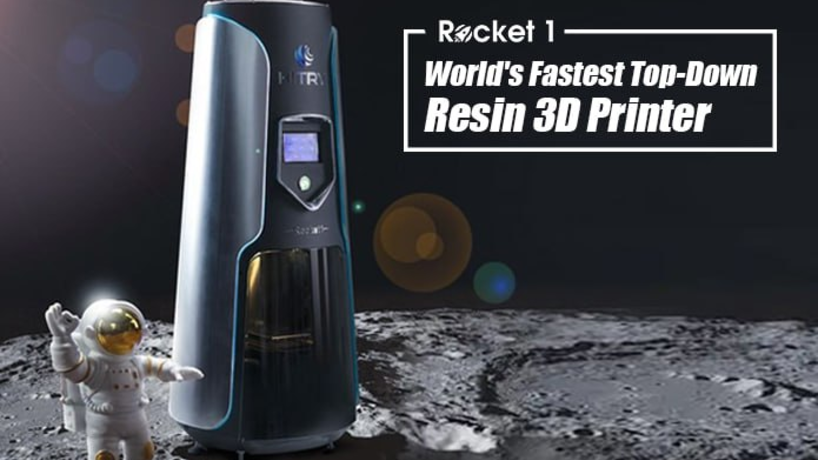 Rocket 1 World's Fastest Top-Down Resin 3D Printer by Hitry