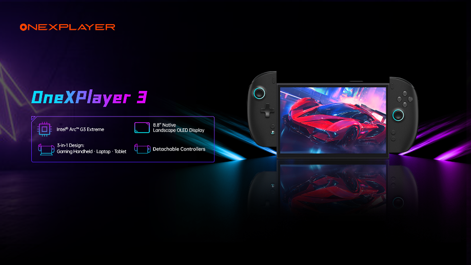 OneXPlayer 3: Next-Gen 3-in-1 AI Gaming and Productivity Handheld