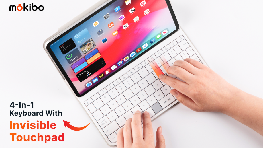 Fusion Keyboard 2.0: 4-in-1 Keyboard with Touchpad by MOKIBO