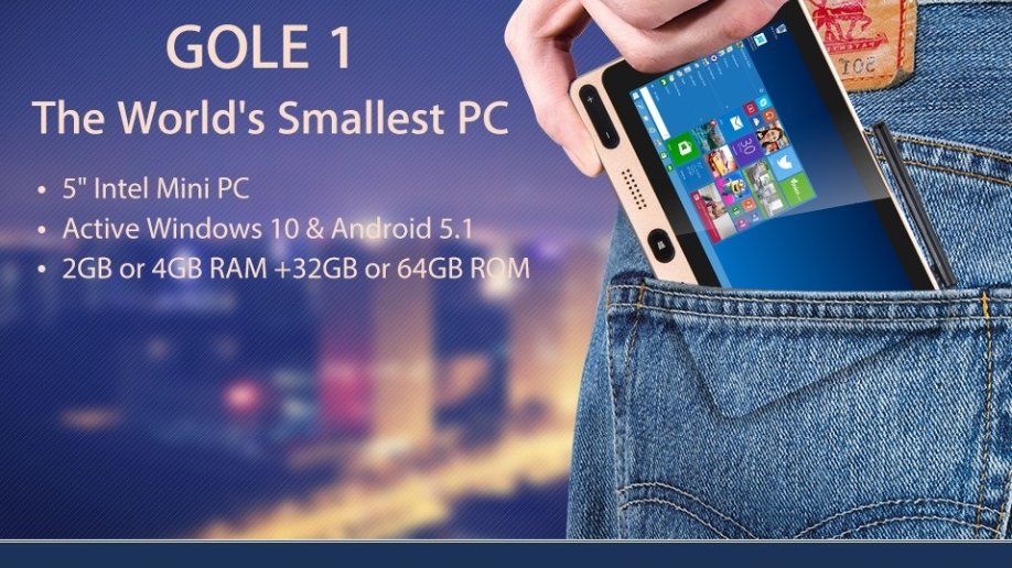 Gole1, Cheapest Windows10 Intel Touch Mini PC by Charbax - Indiegogo