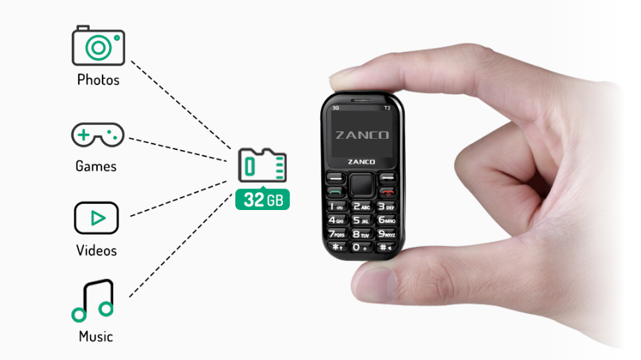 Zanco tiny t2, The World's Smallest Phone by Zini Mobiles - Indiegogo