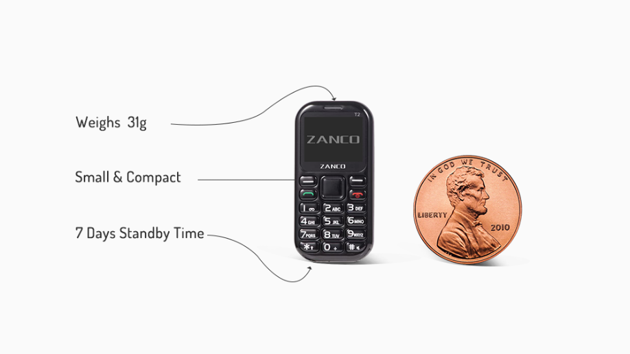 Zanco tiny t2, The World's Smallest Phone by Zini Mobiles - Indiegogo