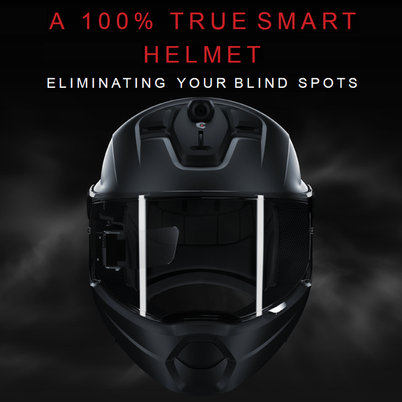 blind spot motorcycle helmets iC-R - THE True Smart Motorcycle Helmet by Ambrose Dodson