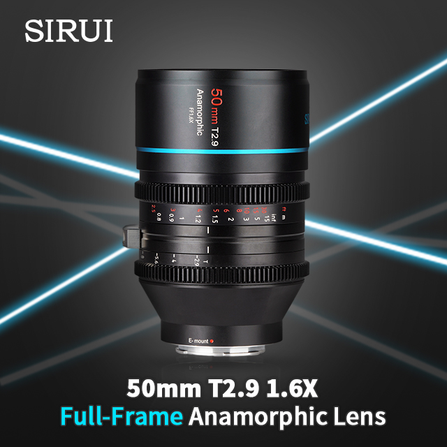 SIRUI 50mm T2.9 1.6x Full-Frame Anamorphic Lens by SIRUI USA