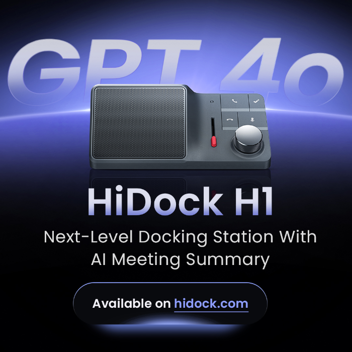 HiDock H1: ChatGPT-Powered Audio Dock by HiDock - Indiegogo