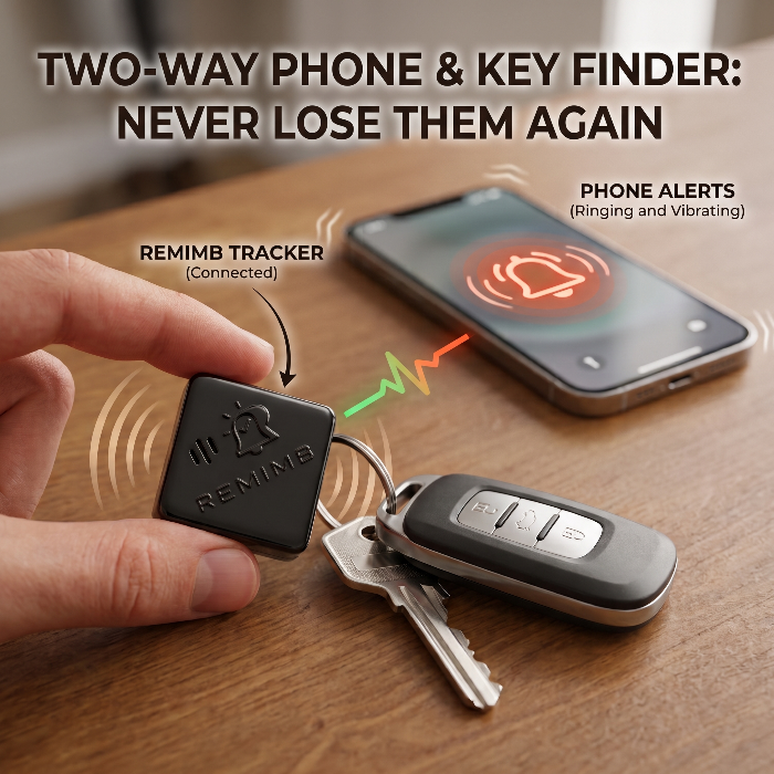 Remimb Smart Keyring — 100% Manufactured & Ready to Ship