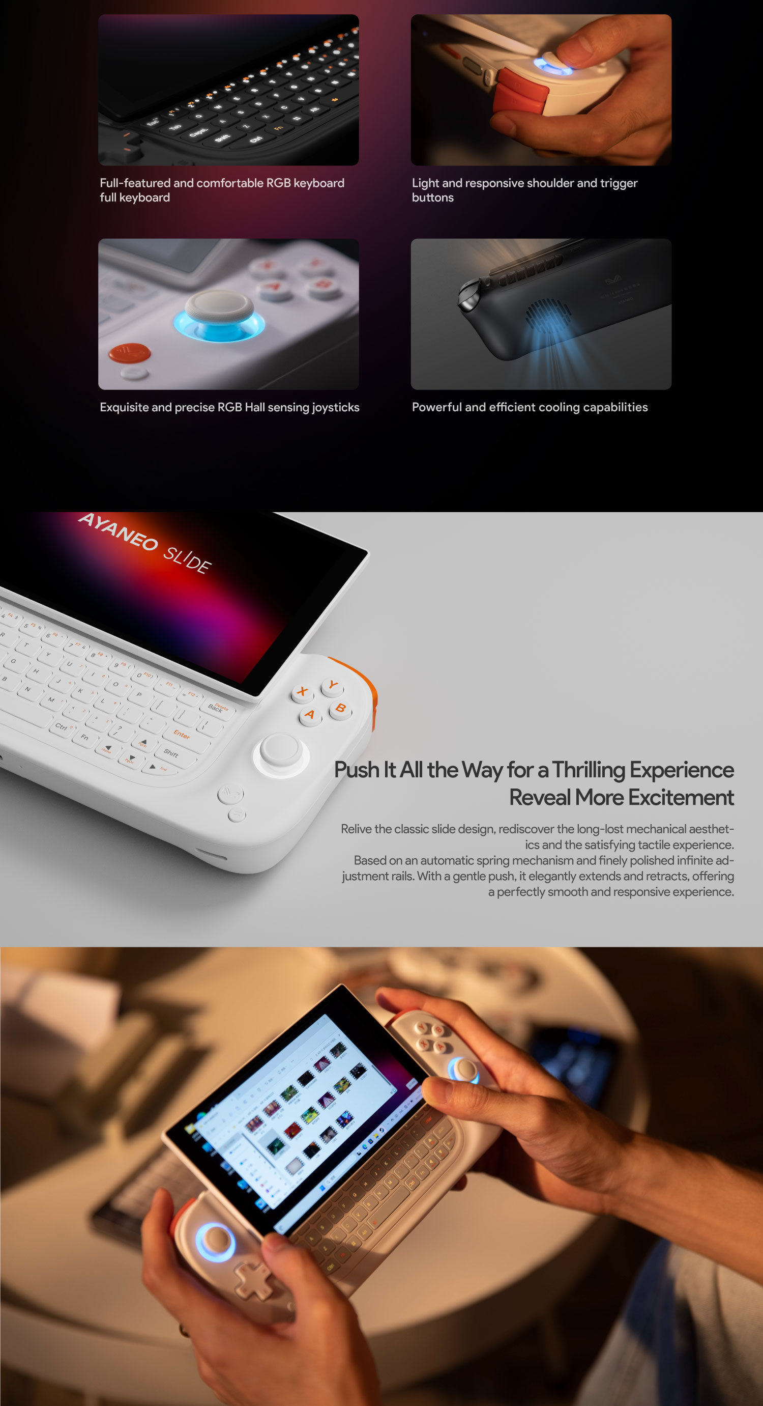 AYANEO SLIDE: Full Keyboard Slide 7840U Handheld by AYANEO - Indiegogo