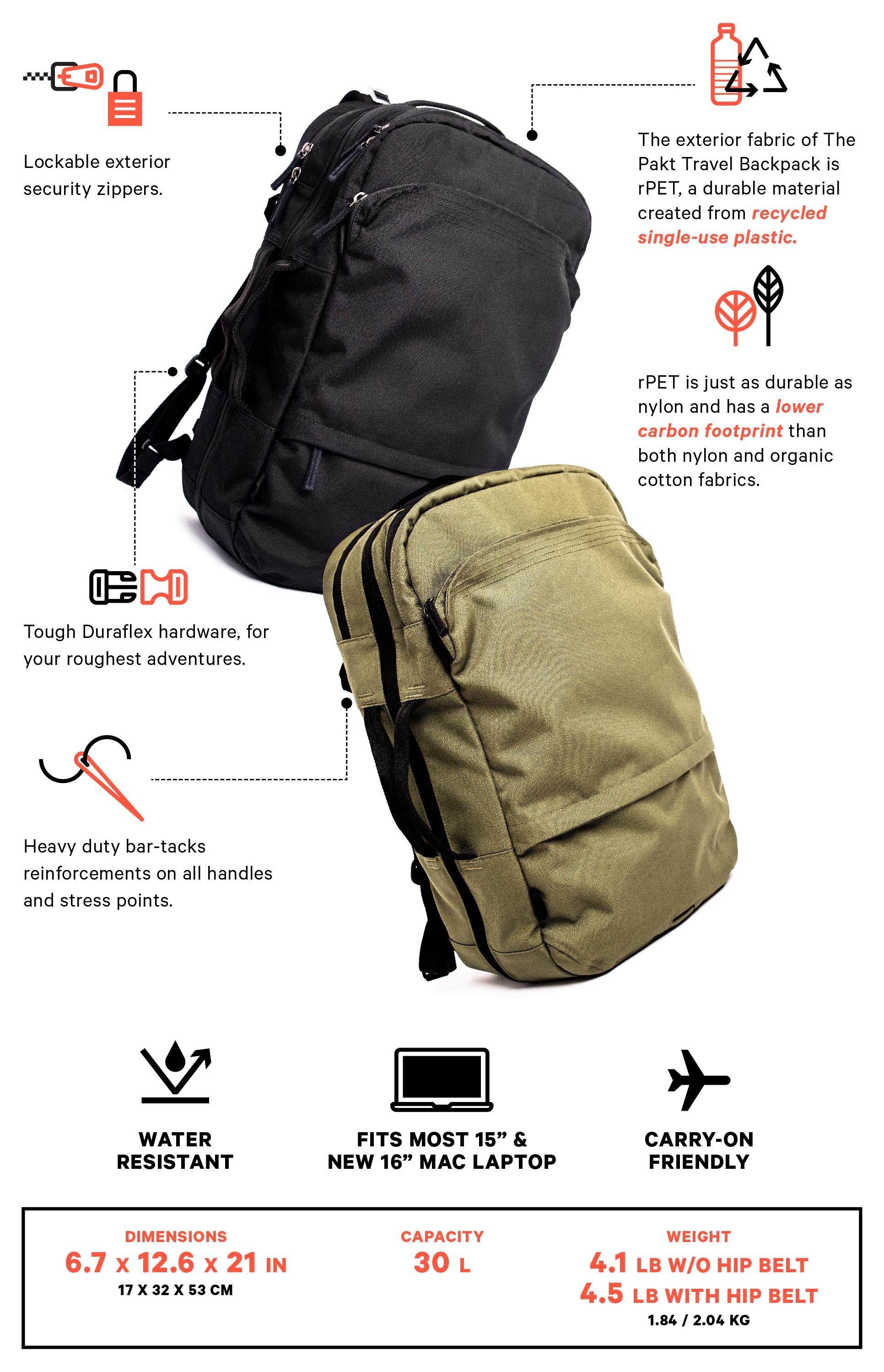 best indiegogo laptop backpack Pakt Travel Backpack: The Carry-On Game Changer by Pakt