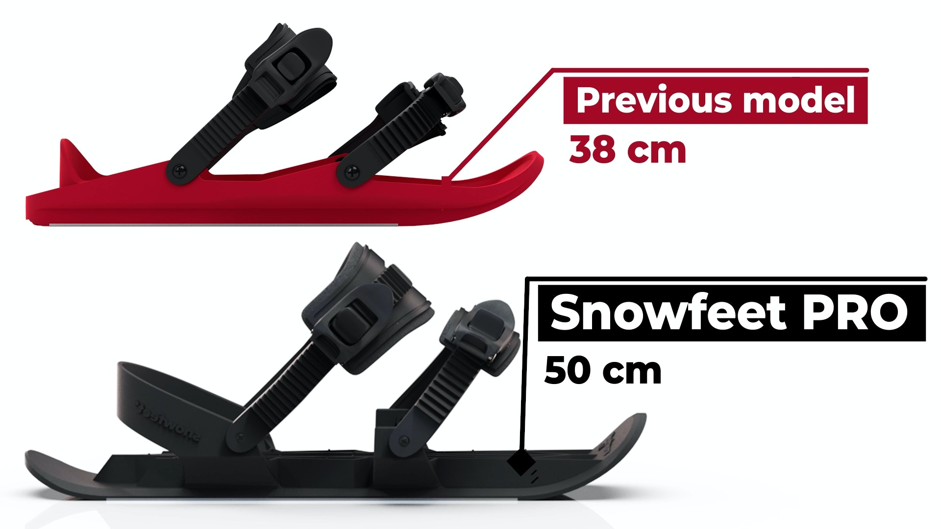 スノーボード feet* NEW BOOMING WINTER SPORT Snowfeet PRO - New Booming Winter Sport by Snowfeet Skiskates