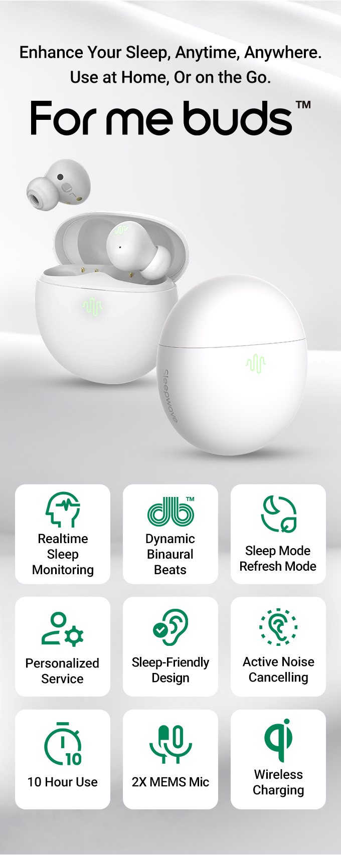 ほぼ未使用 dbbeats スリープ for me buds sleep 不眠症 For Me Buds: Enhance your Sleep, Anytime, Anywhere by dbbeats