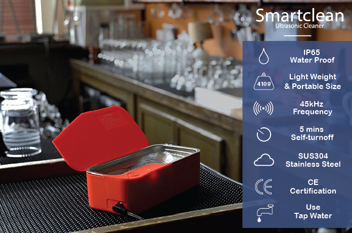 Smartclean Vision.5: A Portable Ultrasonic Cleaner by Smartclean