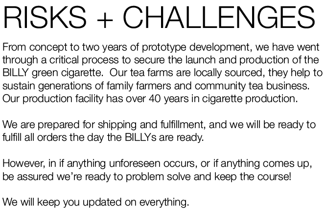 BILLY - green tea cigarette , quitting alternative by Ranko Tutulugdzija