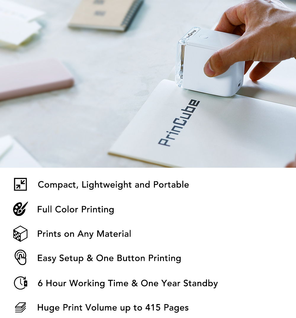 PrinCube-The World's Smallest Mobile Color Printer by TheGodThings