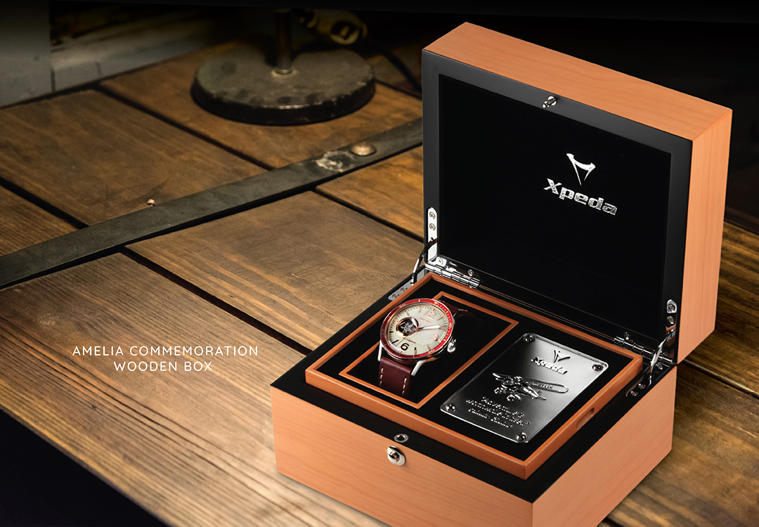Aviation Legend Inspired Watch-Amelia Pilot Watch by Xpeda Watch 