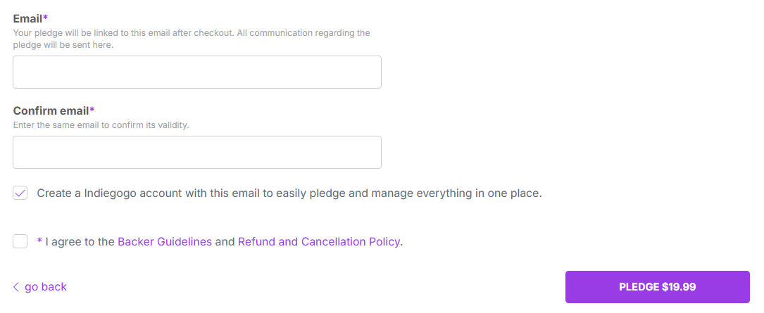 [What's New] Pledging as a Guest - Indiegogo