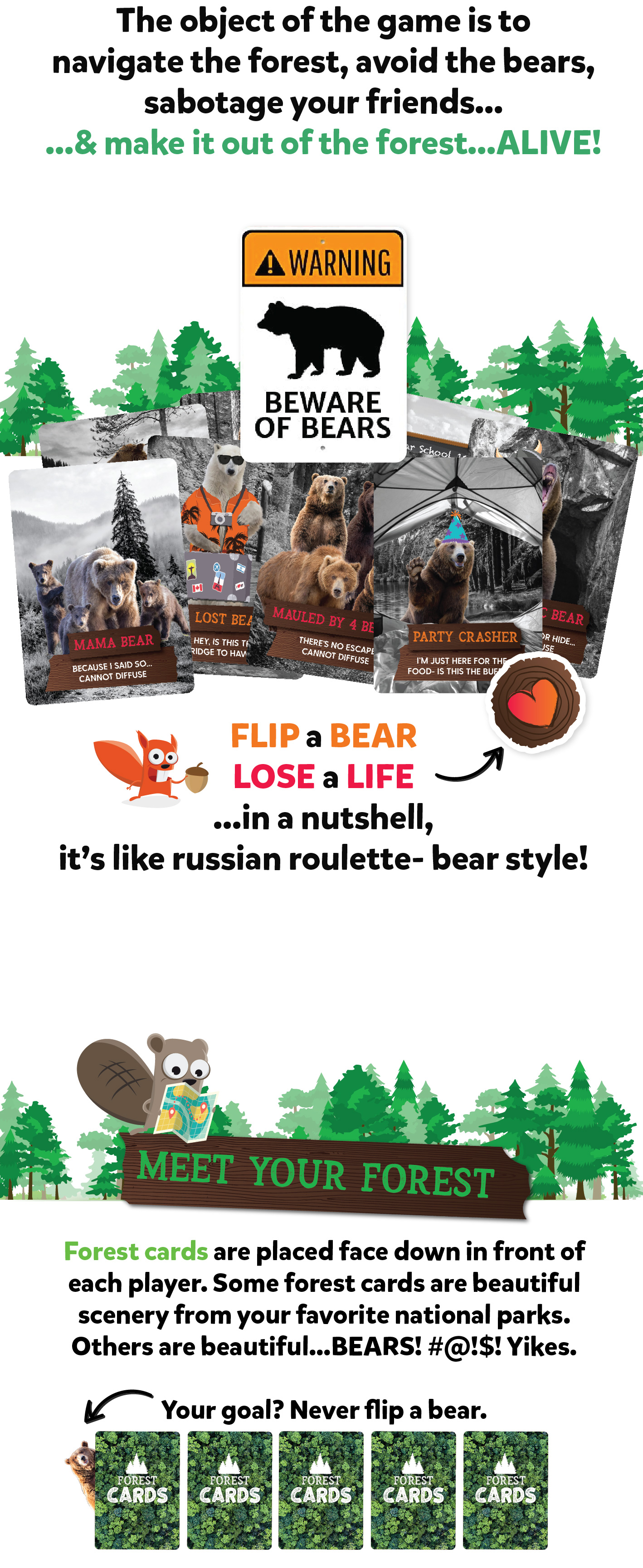 Beware of Bears: A Card Game for the Bold & Brave by Boss Dog Games ...
