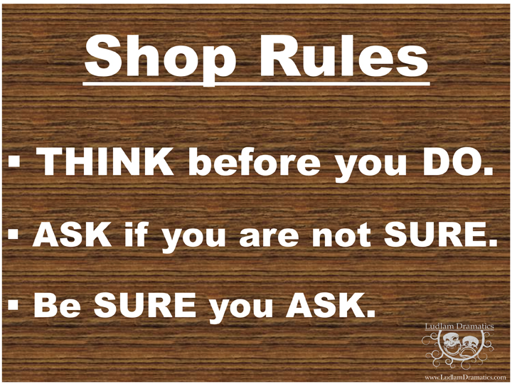Backstage Rules Educational Theatre Classroom Posters Fundraiser by Matt Ludlam - Indiegogo