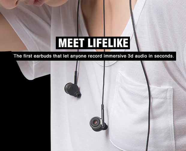 Lifelike: World's First 3D Audio Recording Headset by Likelife