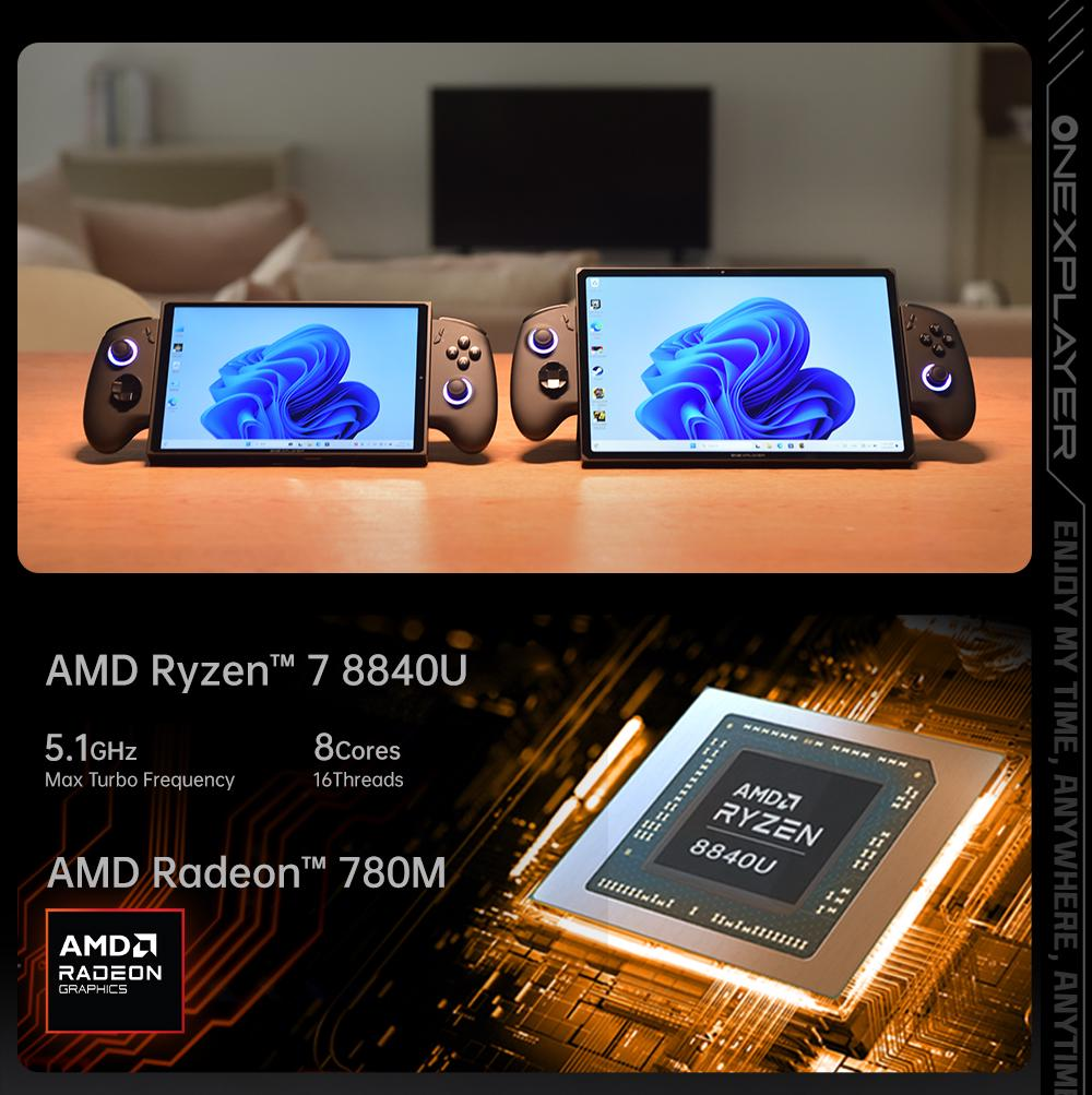 OneXPlayer X1 Series: 3-in-1 Console w. AMD 8840U by OneXPlayer