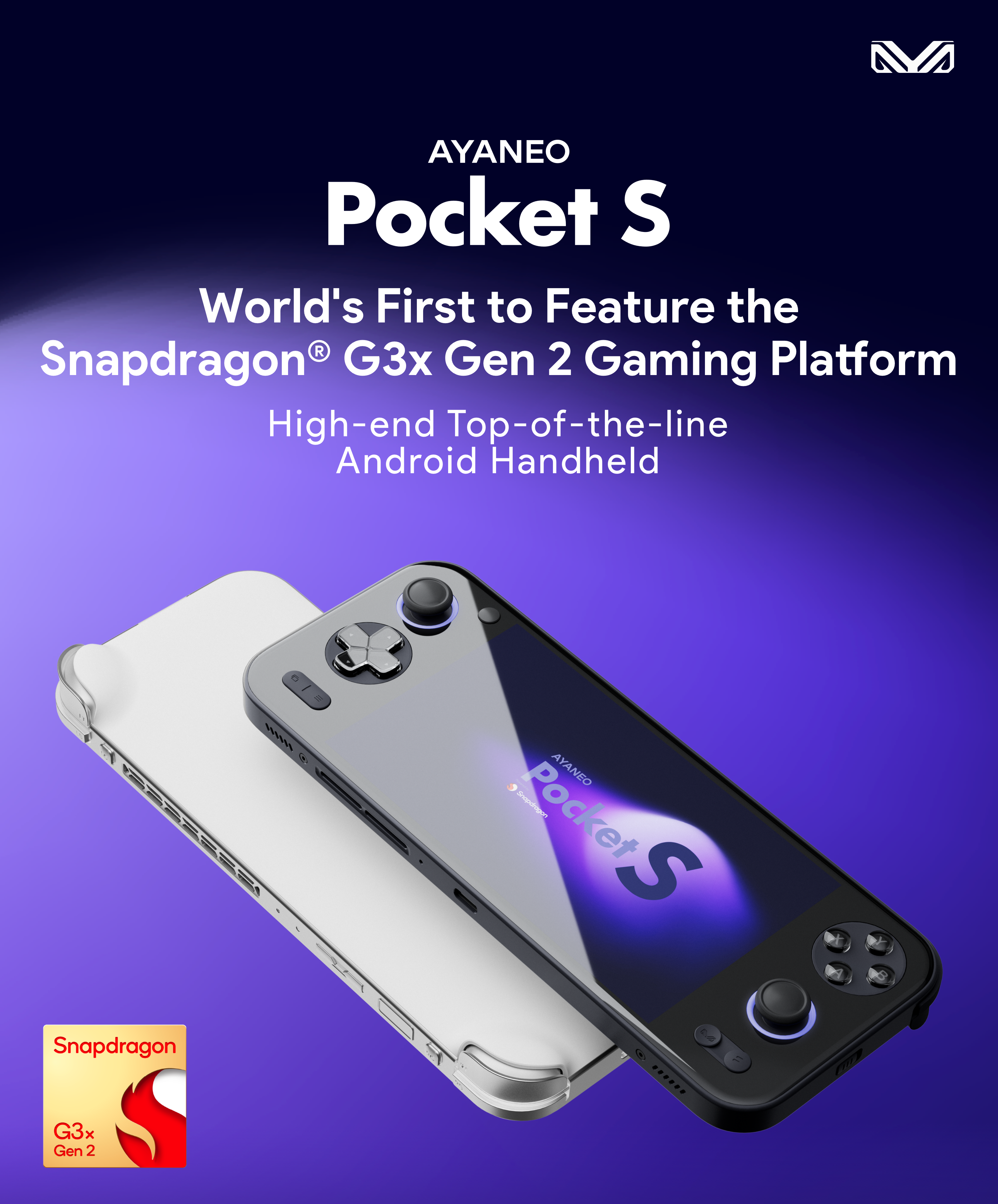 Pocket S: Snapdragon G3x Gen2 New Android Handheld by AYANEO