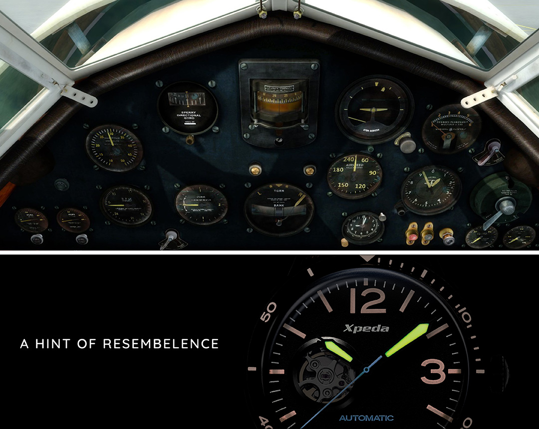 Aviation Legend Inspired Watch-Amelia Pilot Watch by Xpeda Watch 