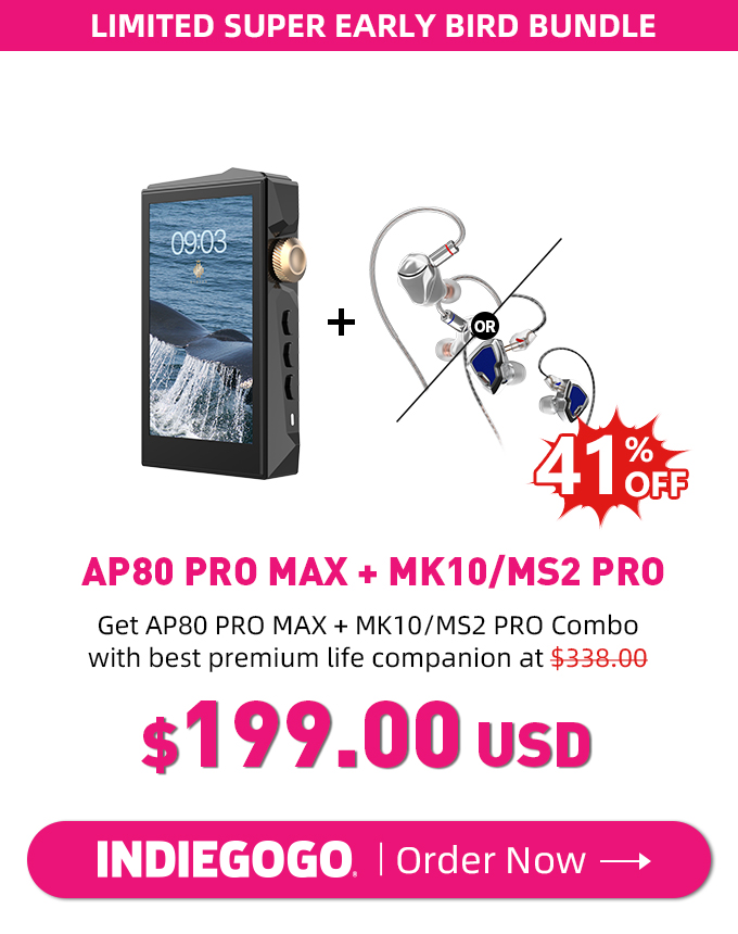 AP80 PRO MAX All-in-One Hi-Res Streaming Music Player by Hidizs