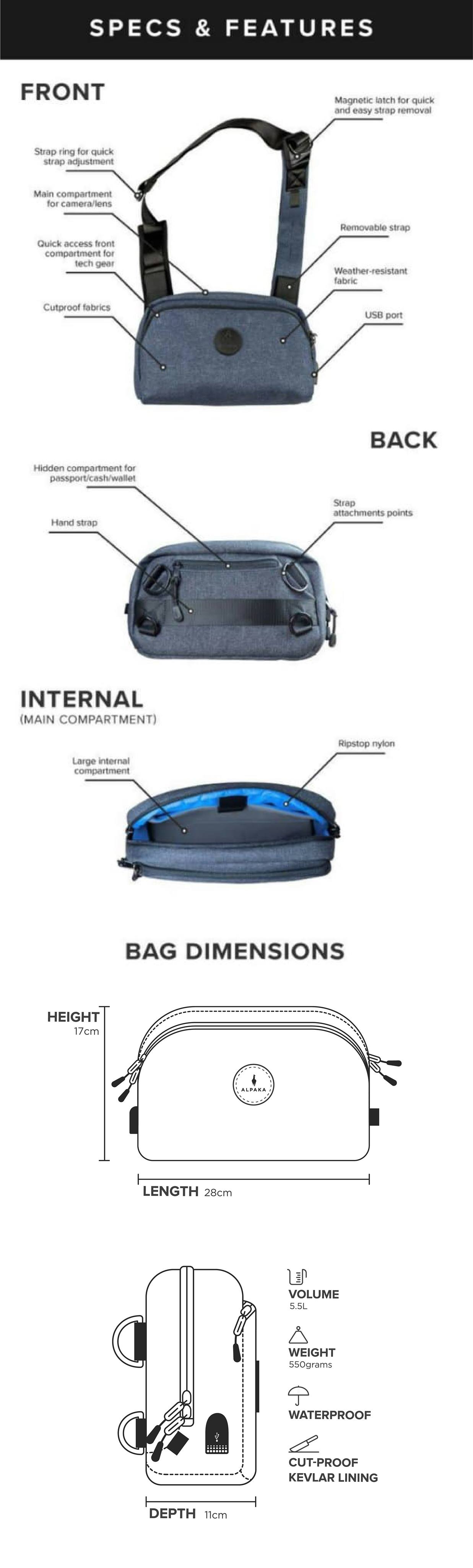 Go Sling Pro: The Ultimate Anti-Theft Travel Bag by ALPAKA - Indiegogo