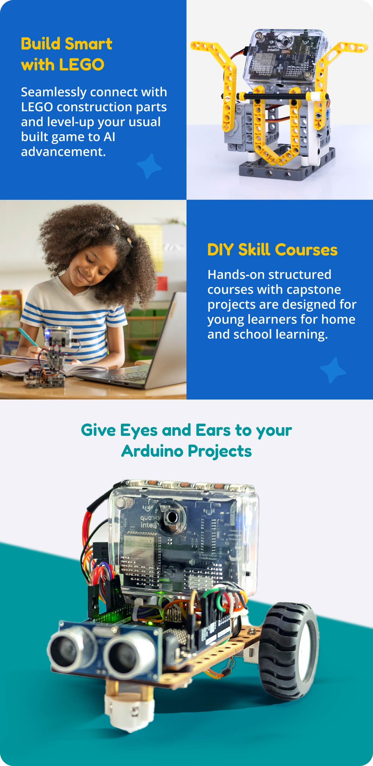 Quarky Intellio: LEGO, Arduino and Pi Compatible Kits for AI, AR by ...