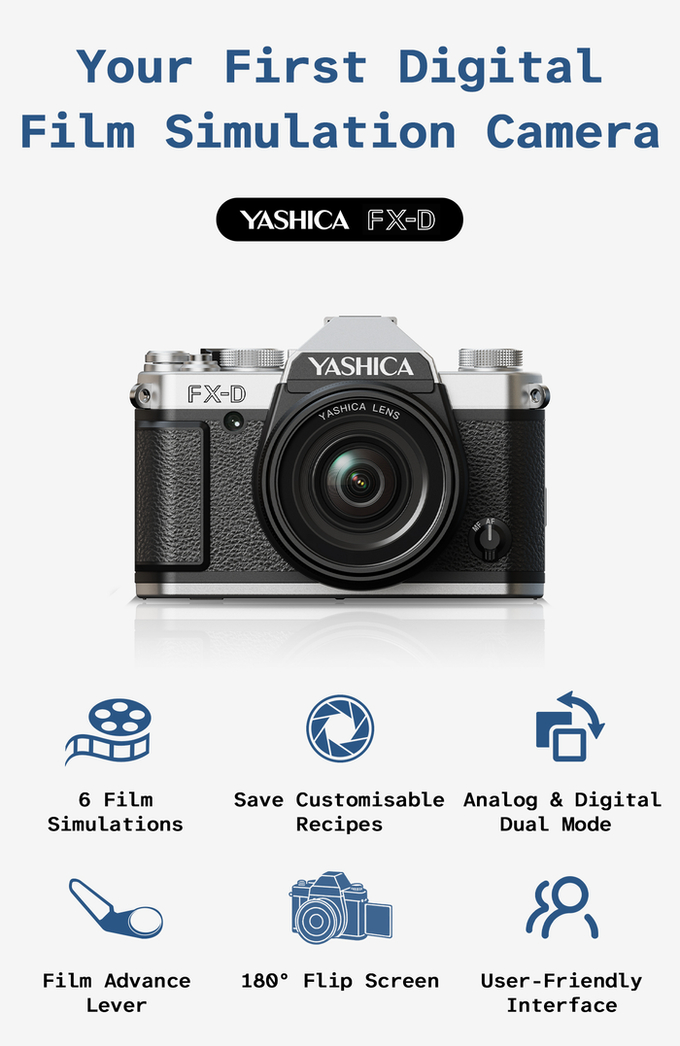 YASHICA FX-D: Your Digital Film Simulation Camera by YASHICA