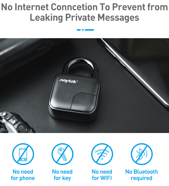 Anylock Fingerprint Padlock:Safe And Fast! by ANYSAFE Aftersales ...