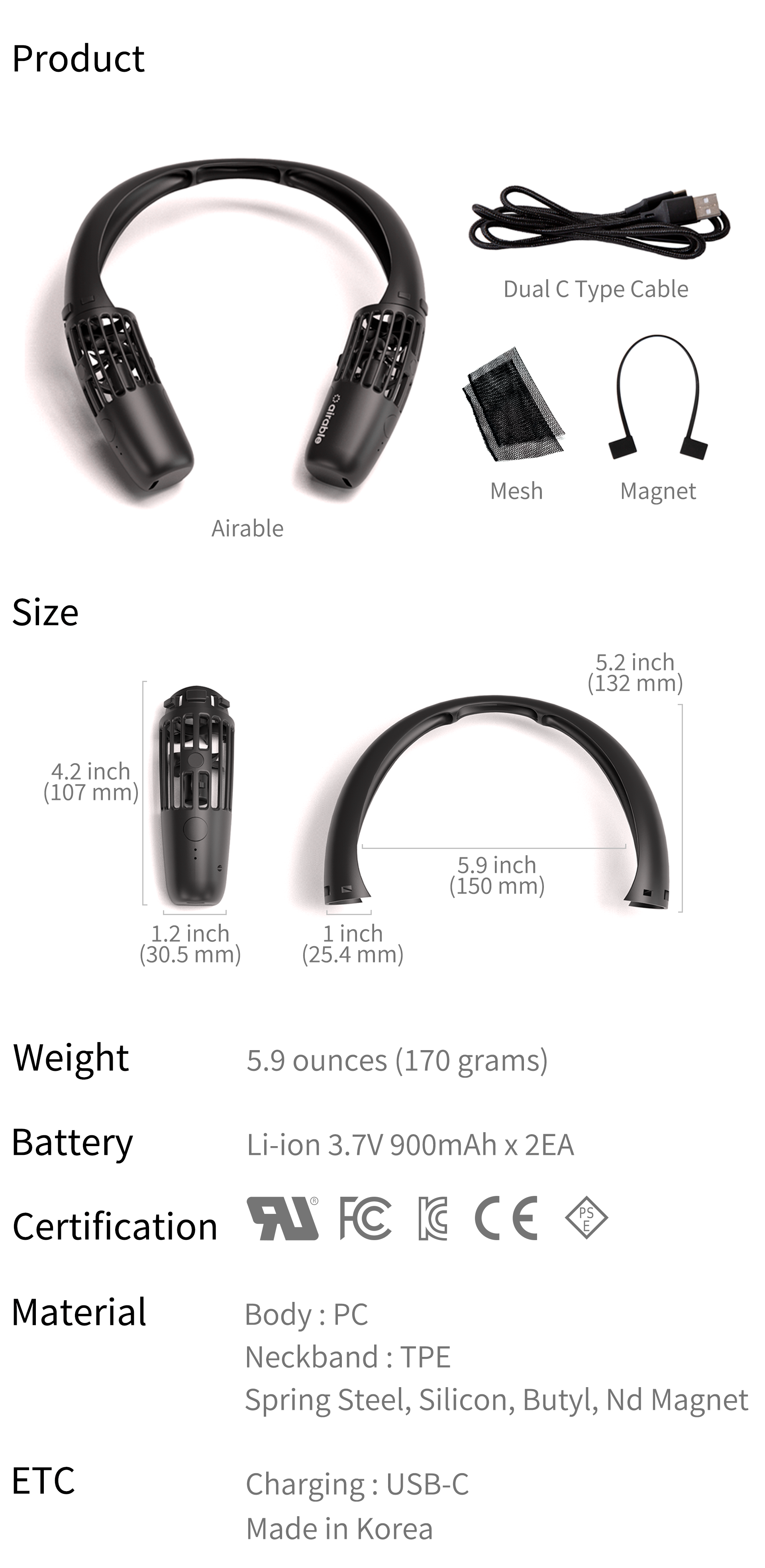 Airable: Portable neck fan for cooler outdoor life by Airable - Indiegogo