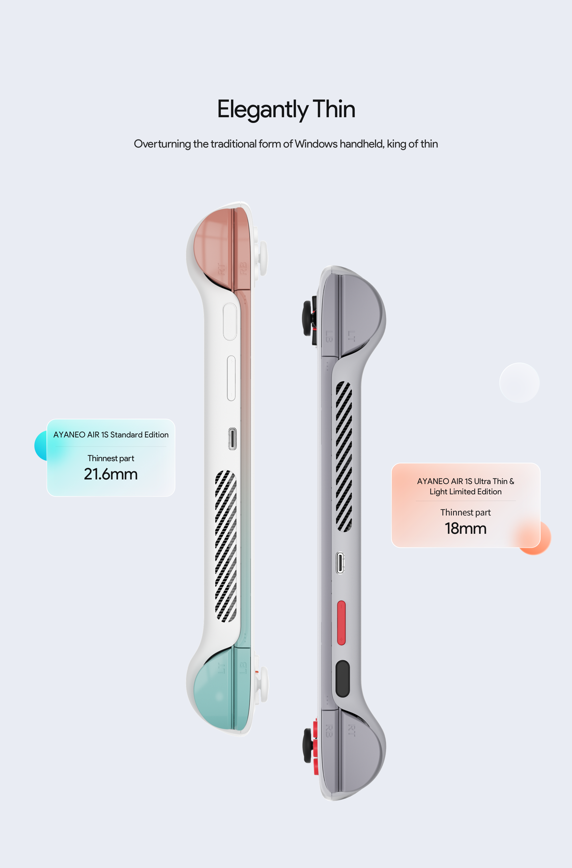 AYANEO AIR 1S: Light &Thin OLED AMD 8840U Handheld by AYANEO 