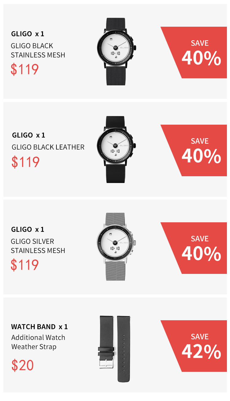 GLIGO E-Ink Smartwatch -Hassle-free with style by GLIGO E-Ink