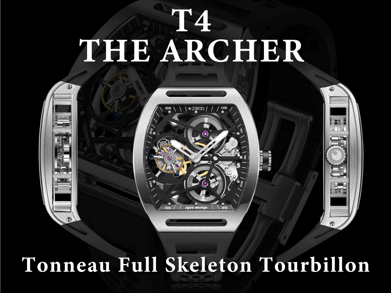 ZEROOTIME - MENS SKELETON TOURBILLON WATCH T3 & T4 by ZEROOTIME CO 