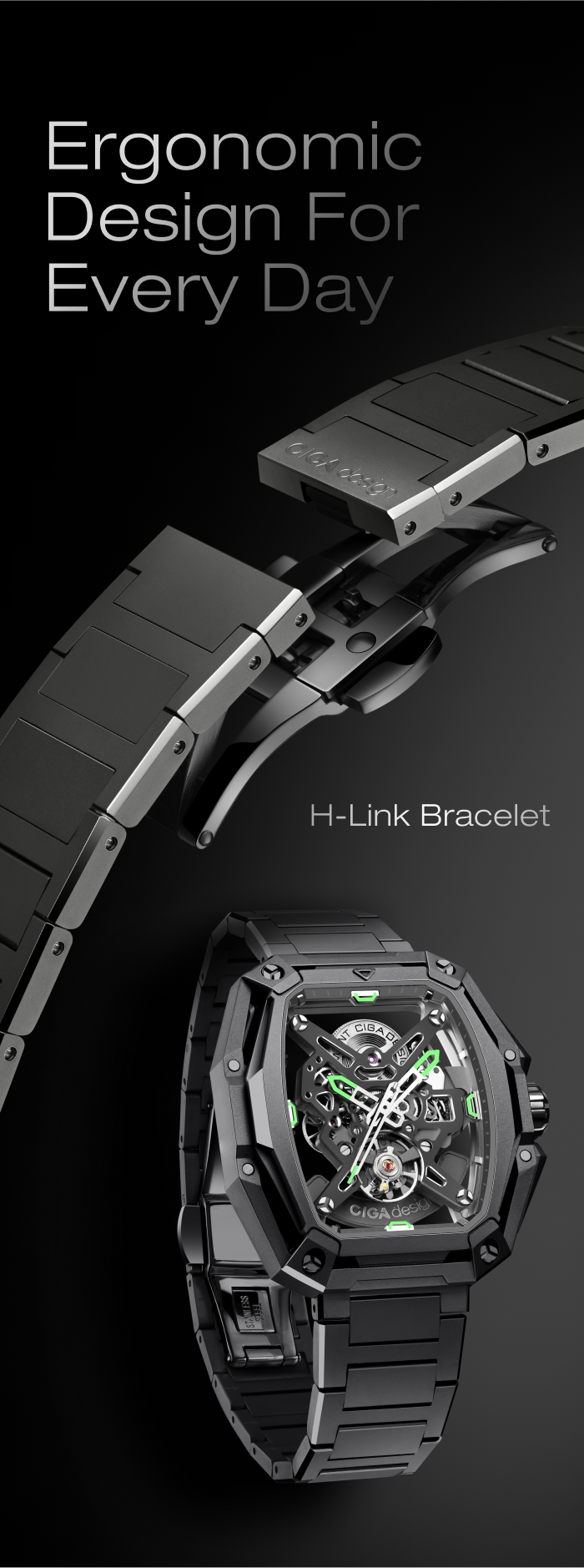 CIGA Design Z Hunter - Automatic Skeleton Watch by CIGA Design