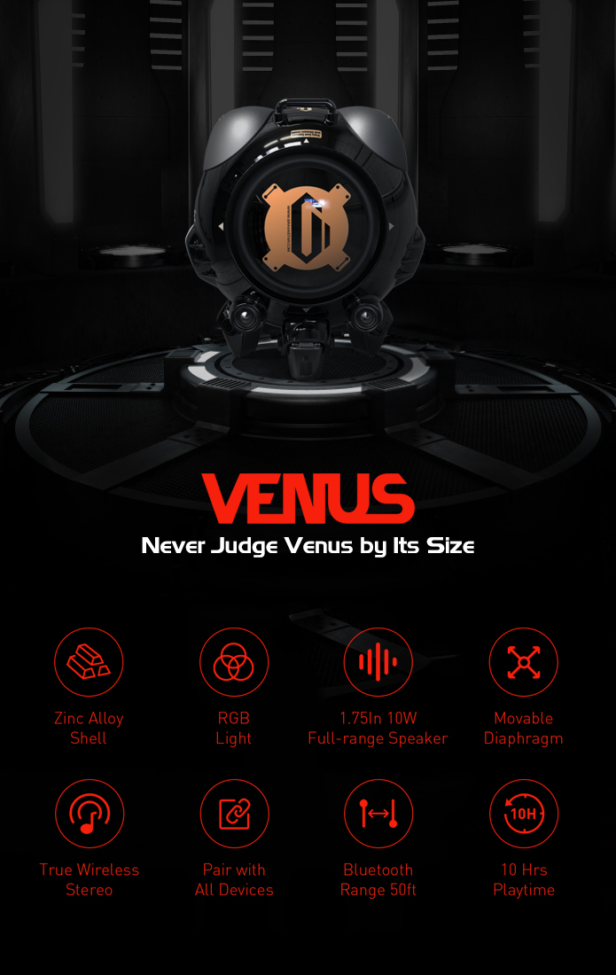 Gravastar Venus Bluetooth Speaker: Not from Earth by GravaStar